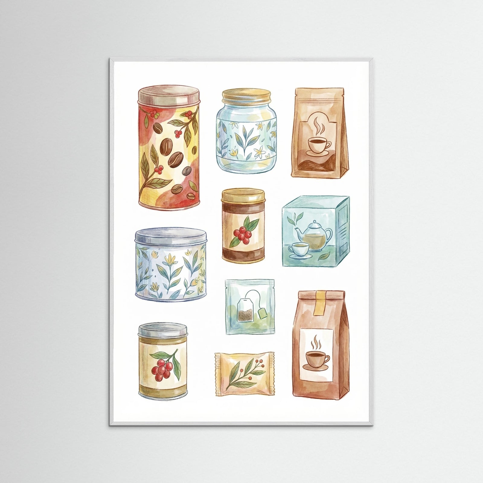 White Wood Pantry Provisions