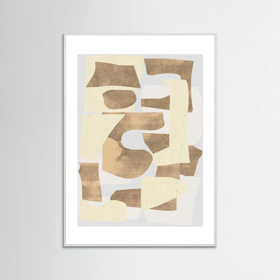 Paper Collage No.4 Poster – plakat og kunsttryk