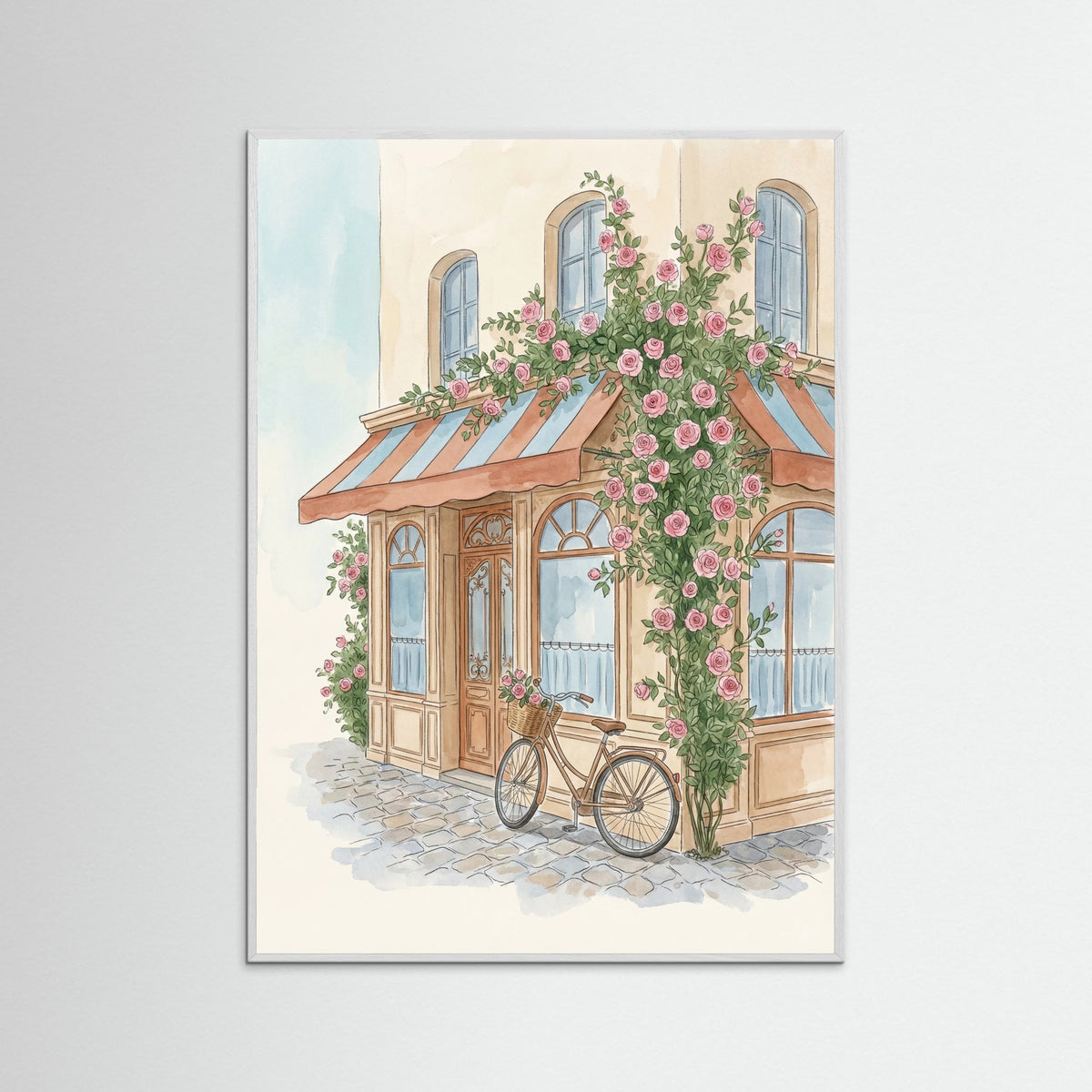 White Wood Parisian Rose Building