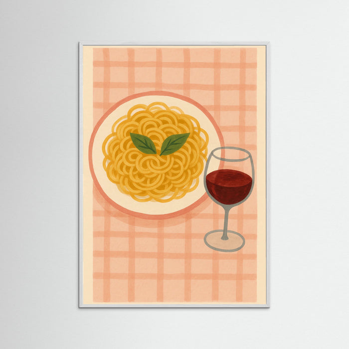White Wood Pasta Wine