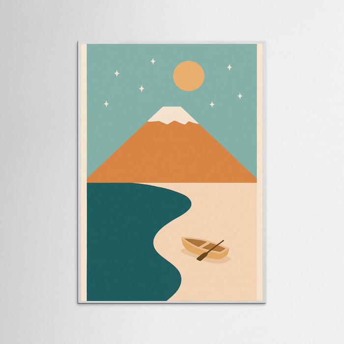 White Wood Pastel Peak Vista