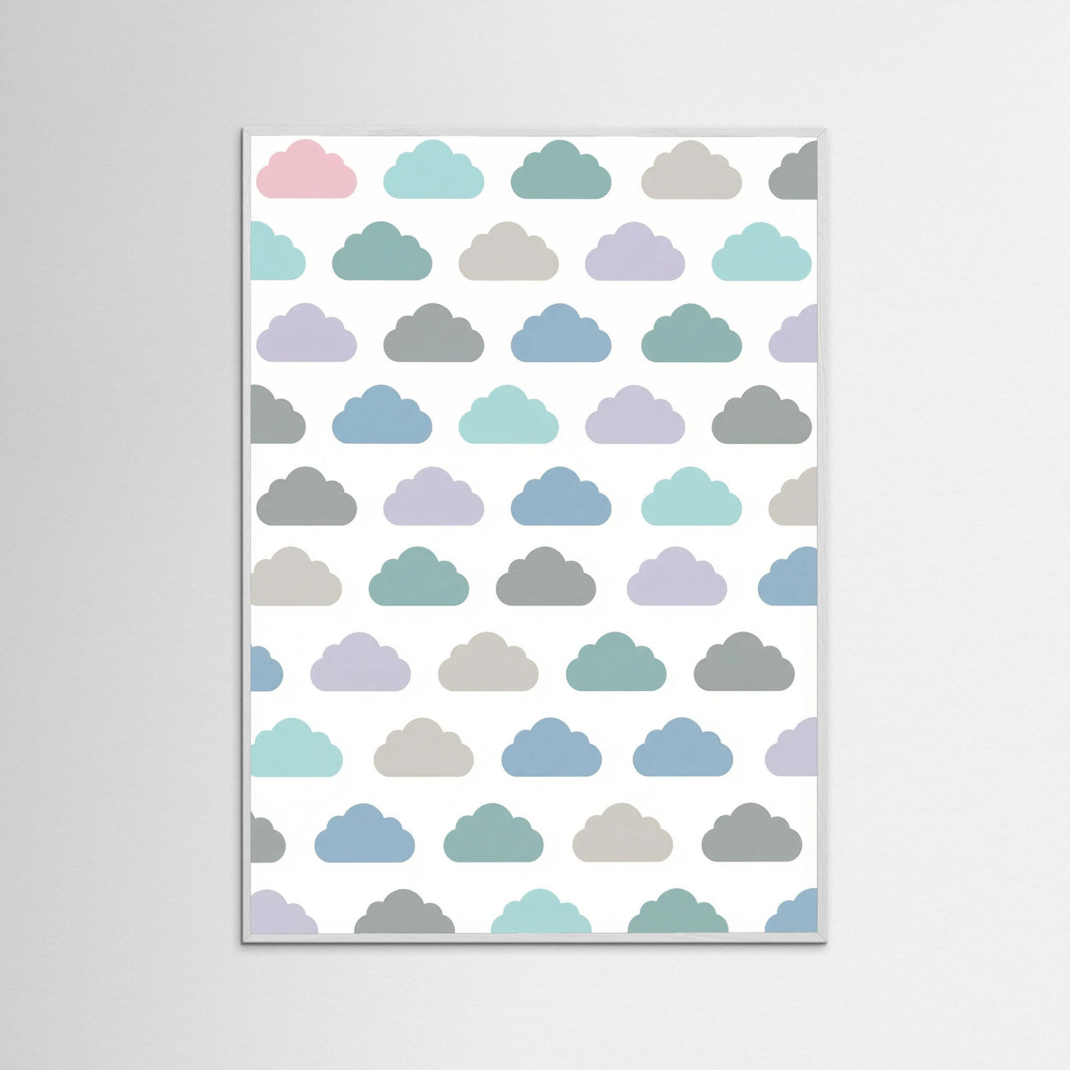 White Wood Pastel Rainfall