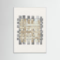 White Wood Pattern on Pattern No.2 Poster