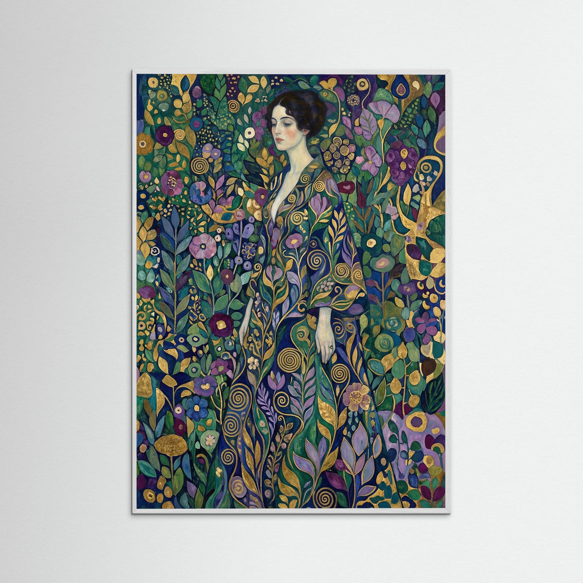 White Wood Patterned Embrace