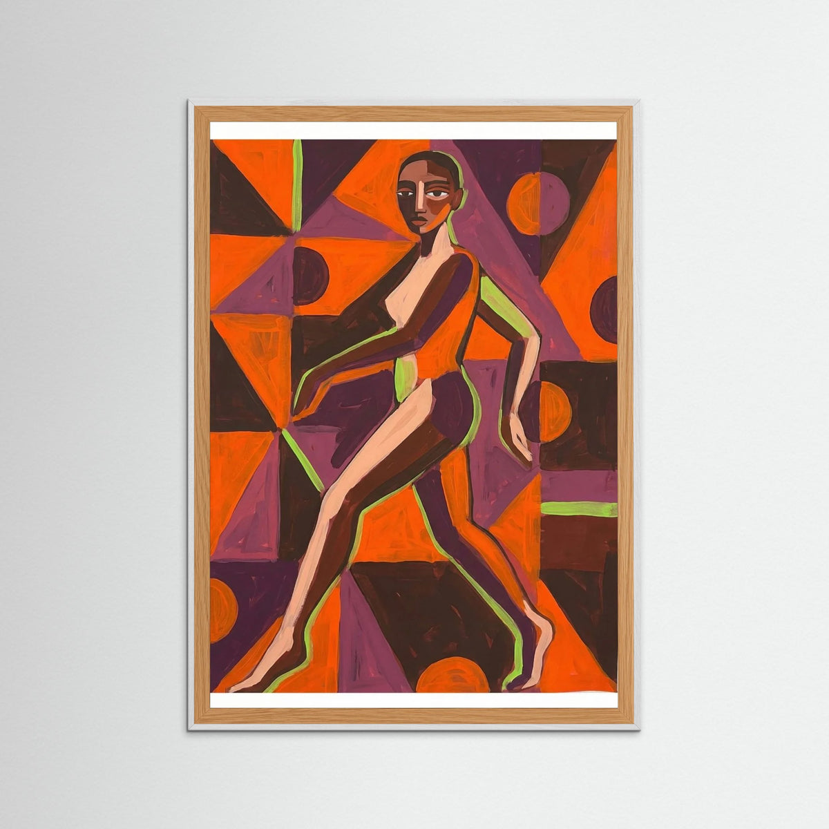 White Wood Patterned Figure