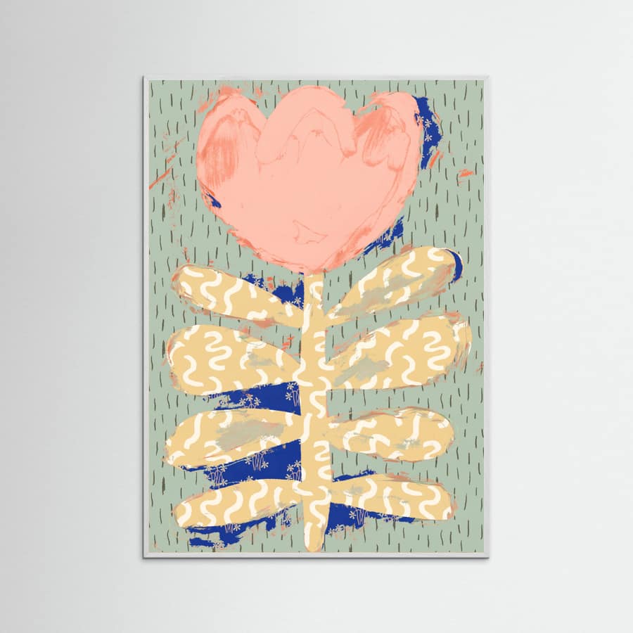 White Wood Patternplayno03 Poster