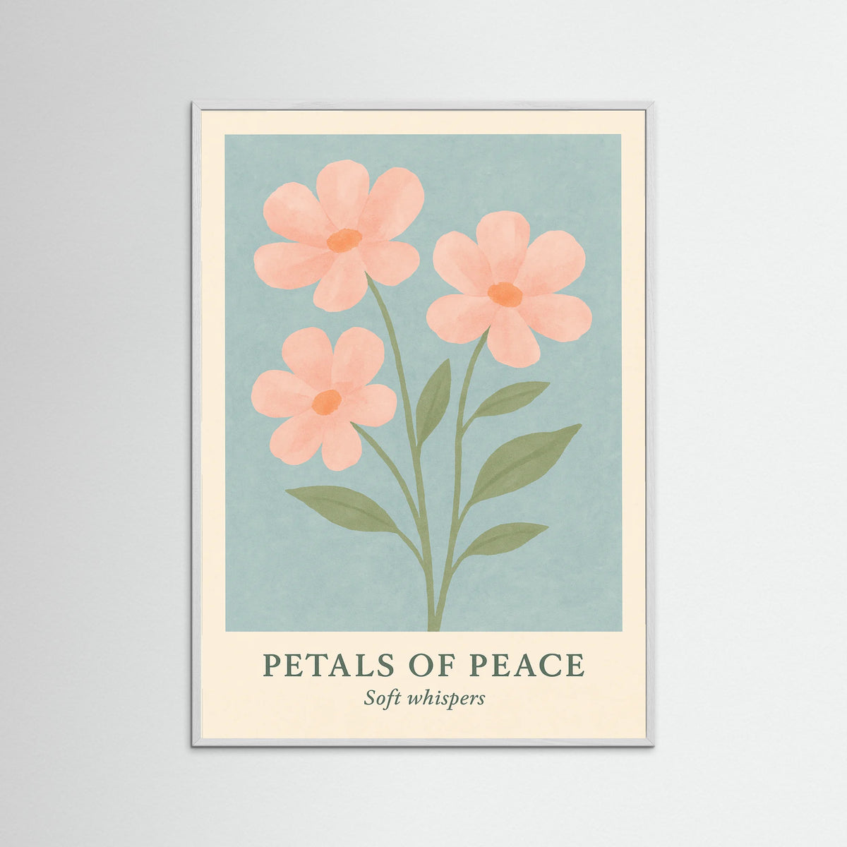 White Wood Petals of peace