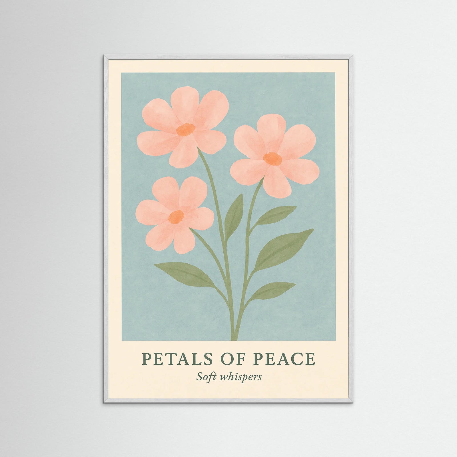 White Wood Petals of peace