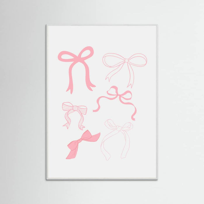Pink Bows Poster – plakat og kunsttryk
