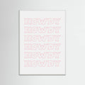 Pink Howdy Poster – plakat og kunsttryk