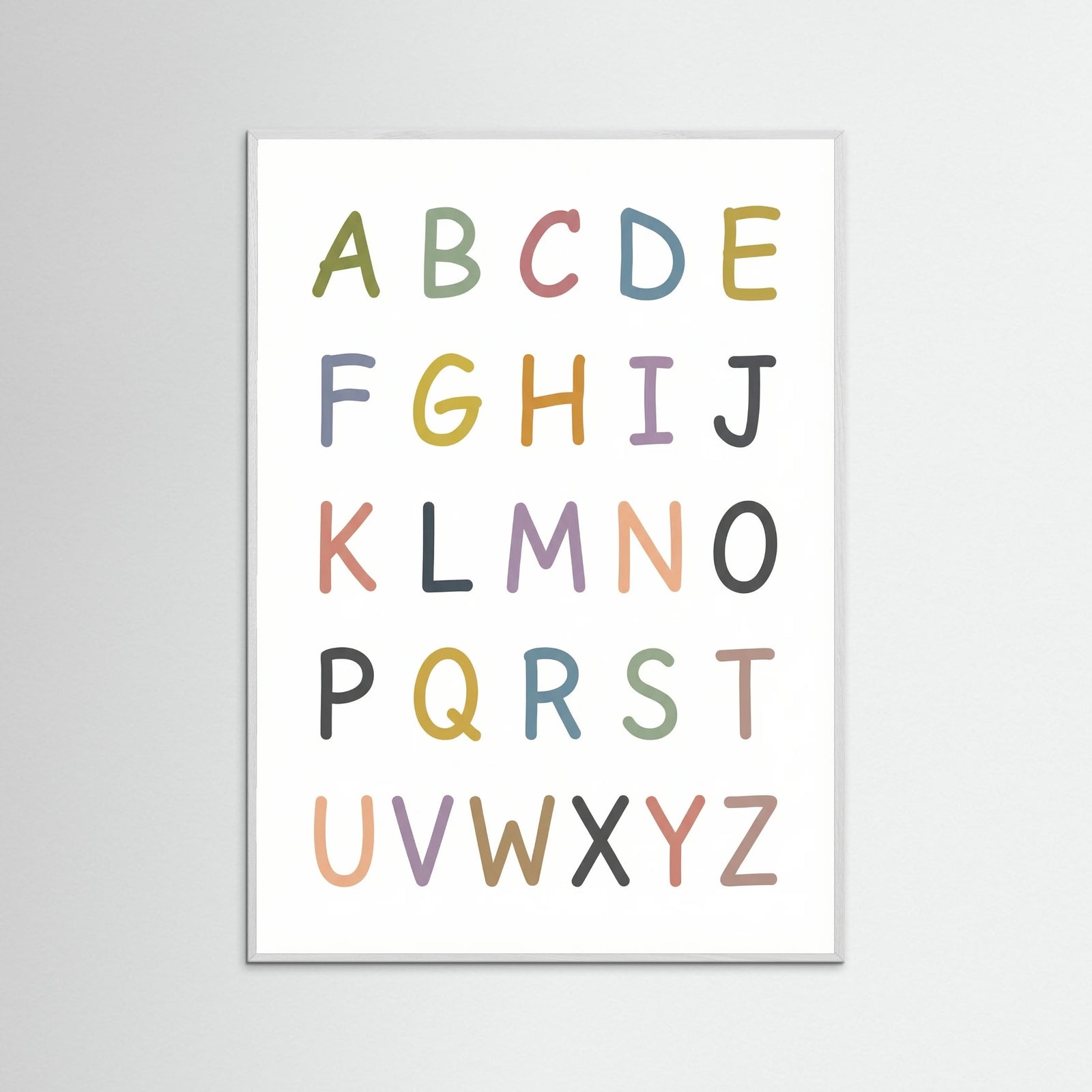 White Wood Playful Number Chart
