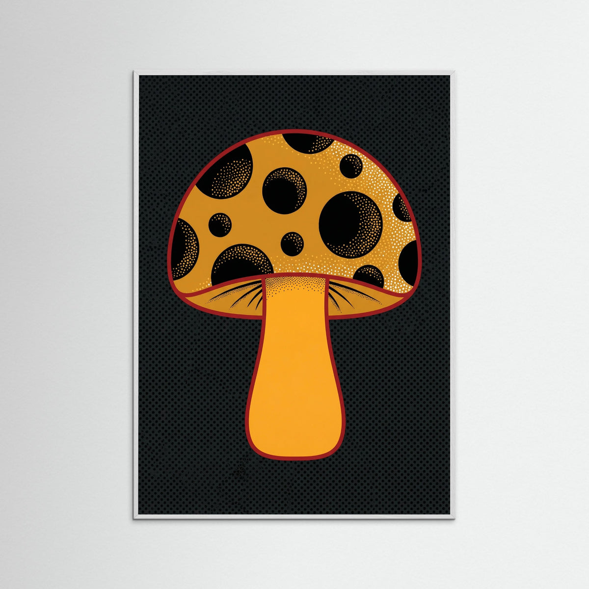 White Wood Polka Dot Pumpkin