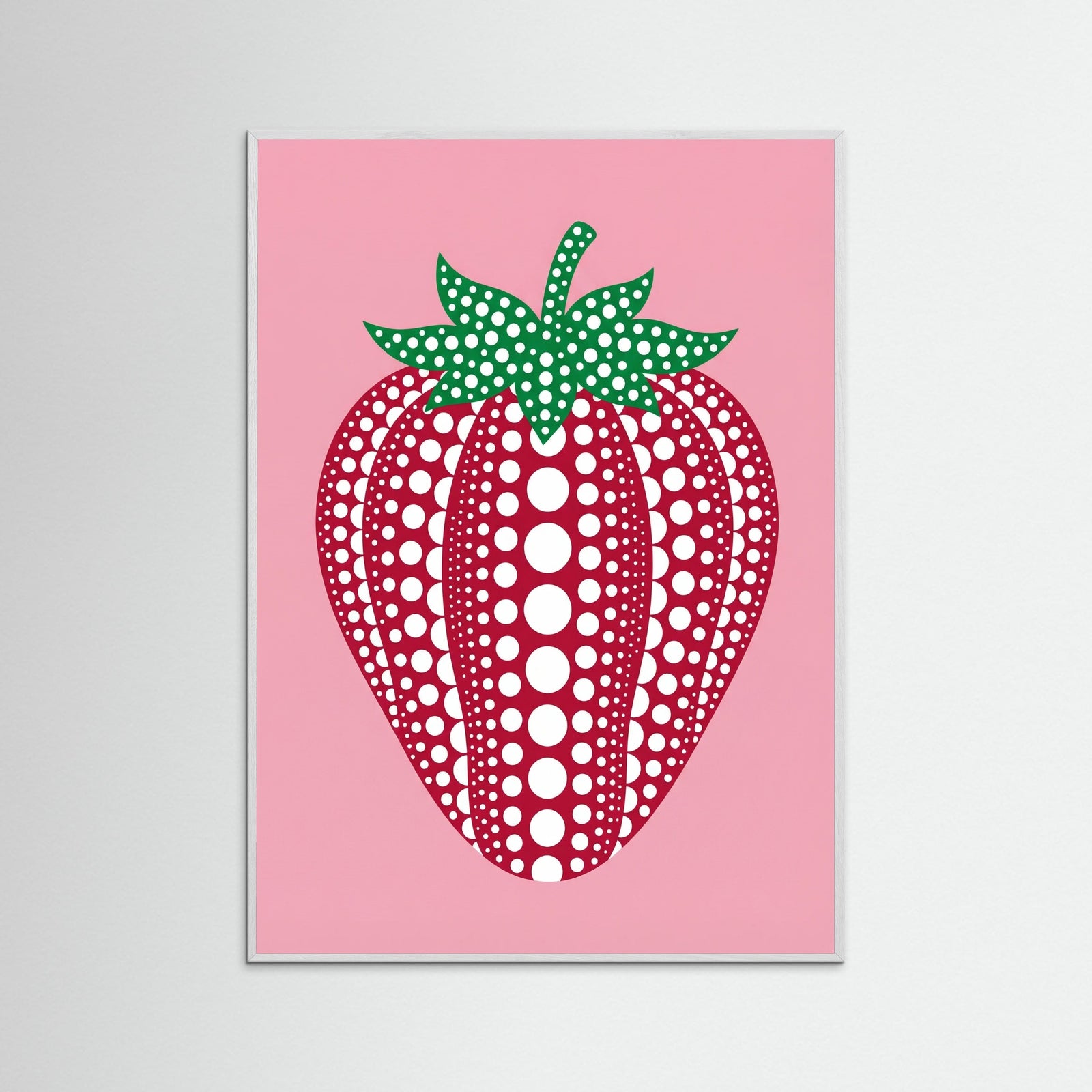 White Wood Polka Pumpkin Art