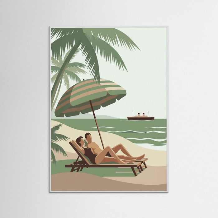 White Wood Poolside Elegance