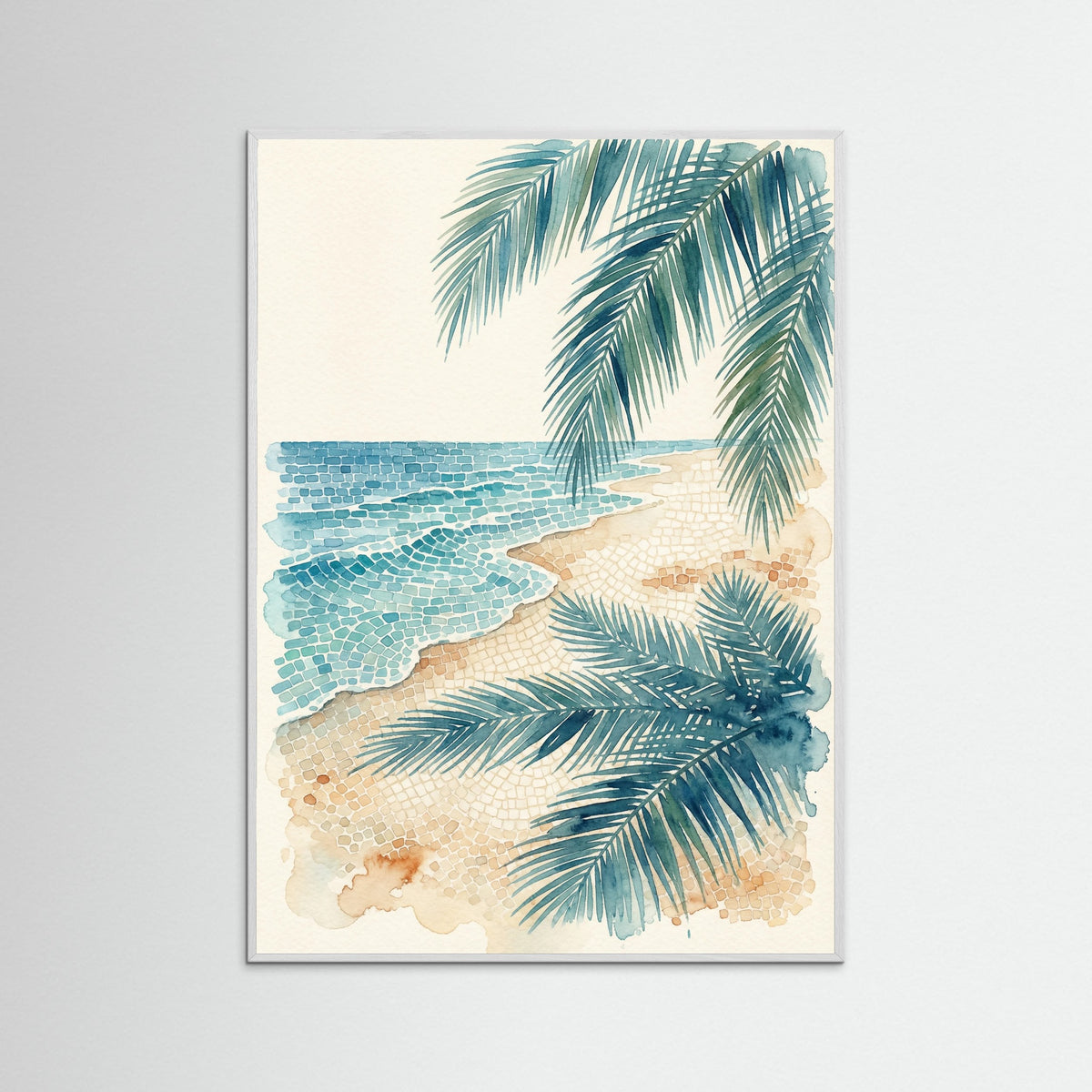 White Wood Poolside Serenity