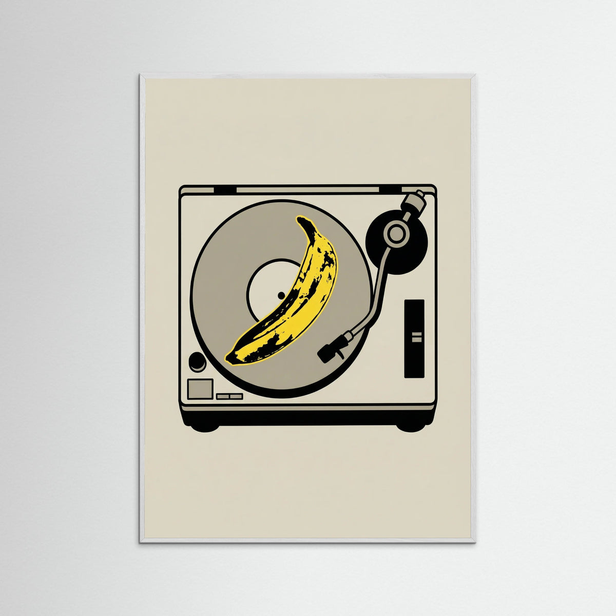 White Wood Pop Art Icon