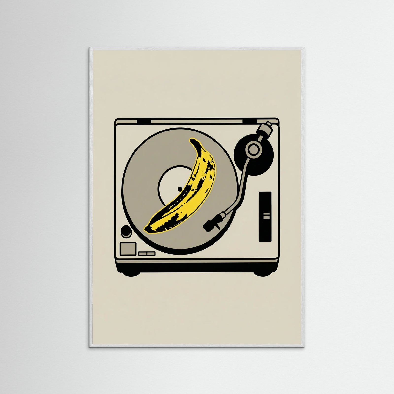 White Wood Pop Art Icon