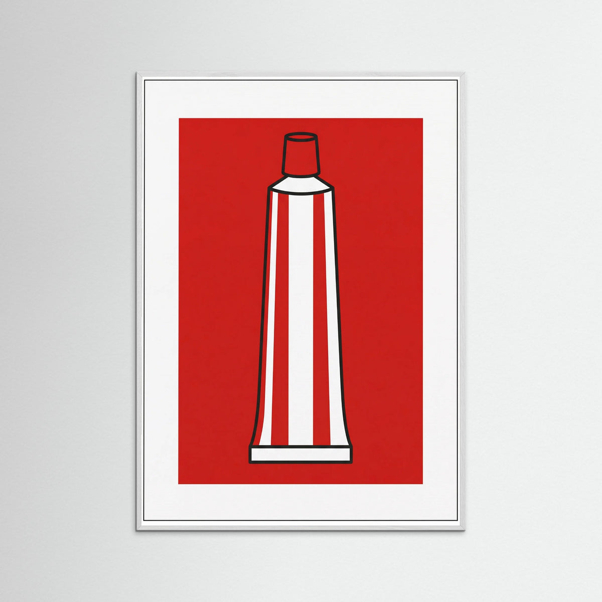 White Wood Pop Art Statement