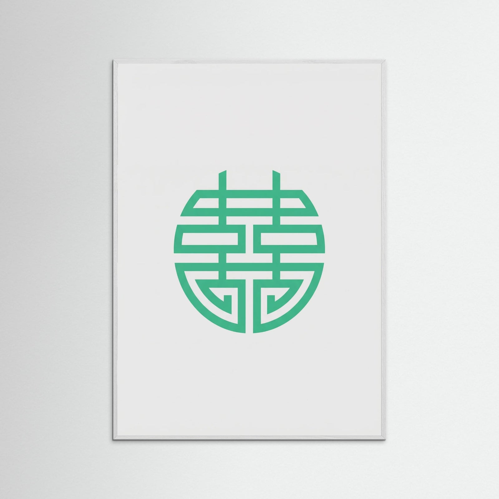 White Wood Prosperity Symbol