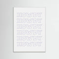 Plakat Purple Howdy – plakat i druk artystyczny