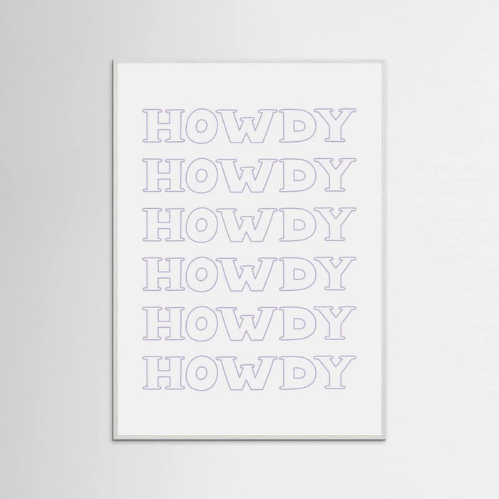 Plakat Purple Howdy – plakat i druk artystyczny