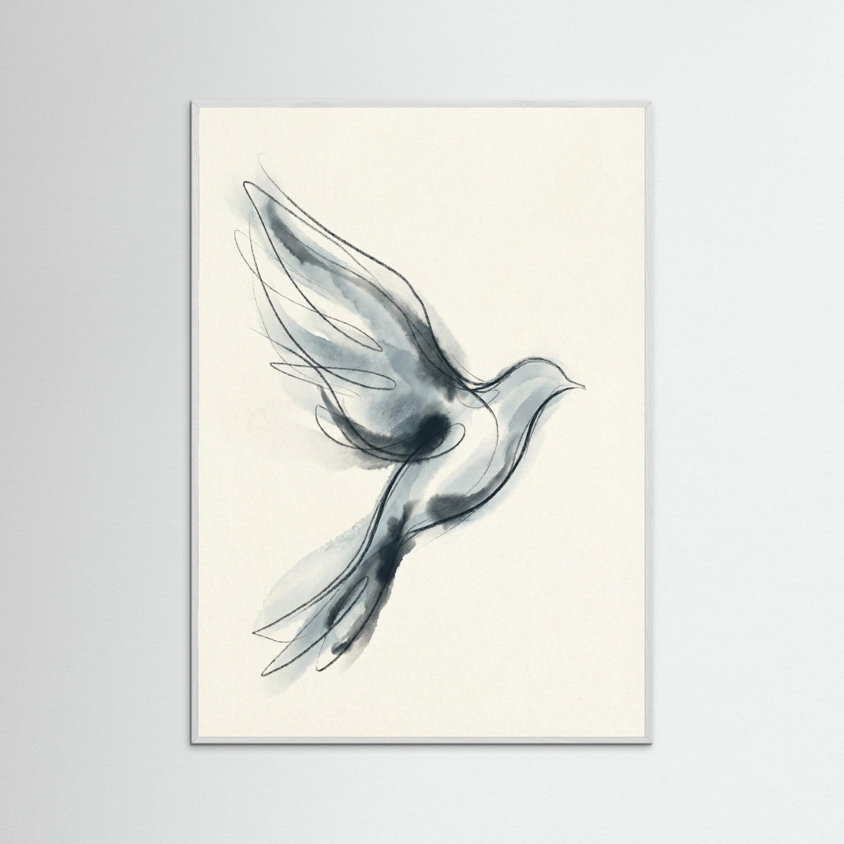 White Wood Quiet Abstraction