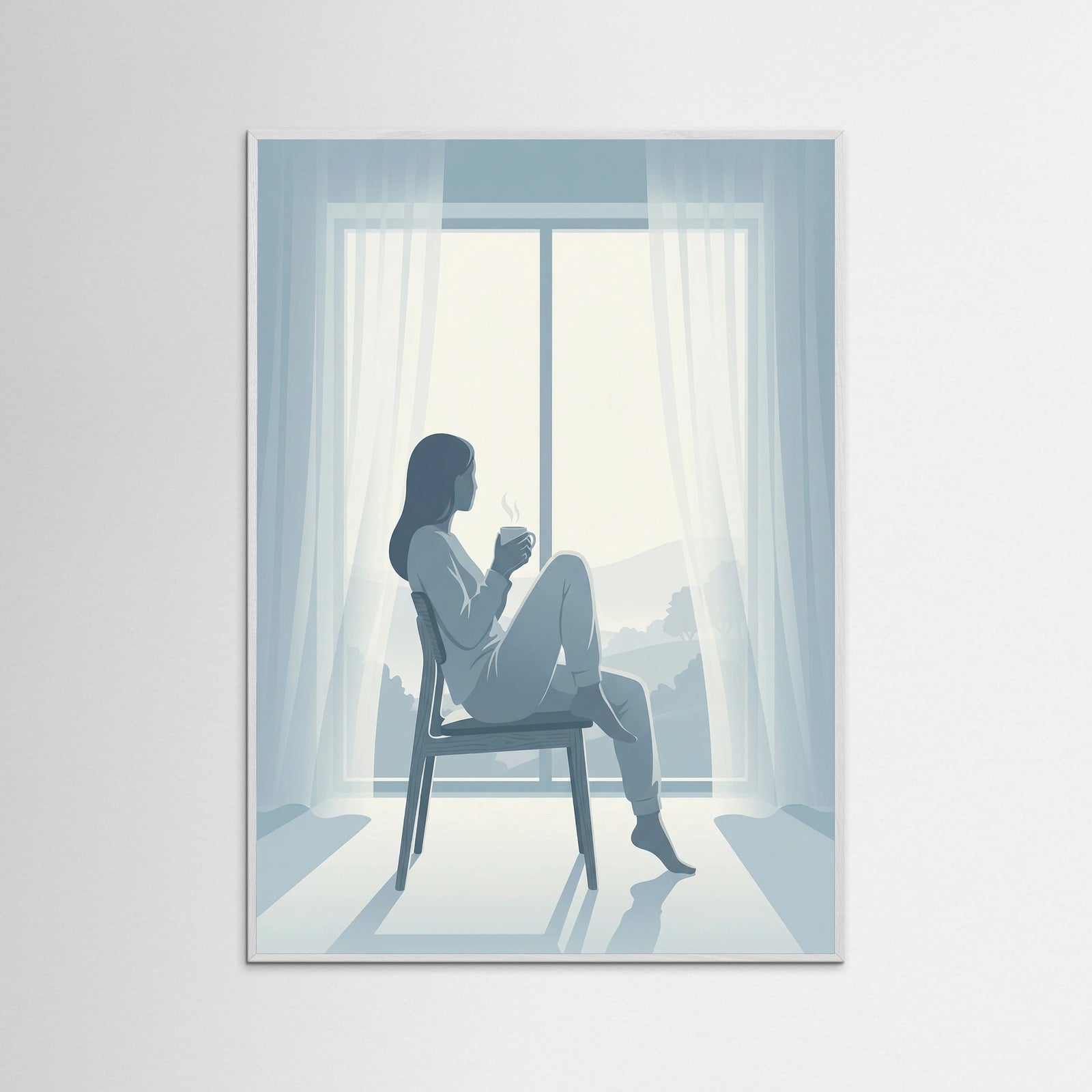 White Wood Quiet Afternoon Read