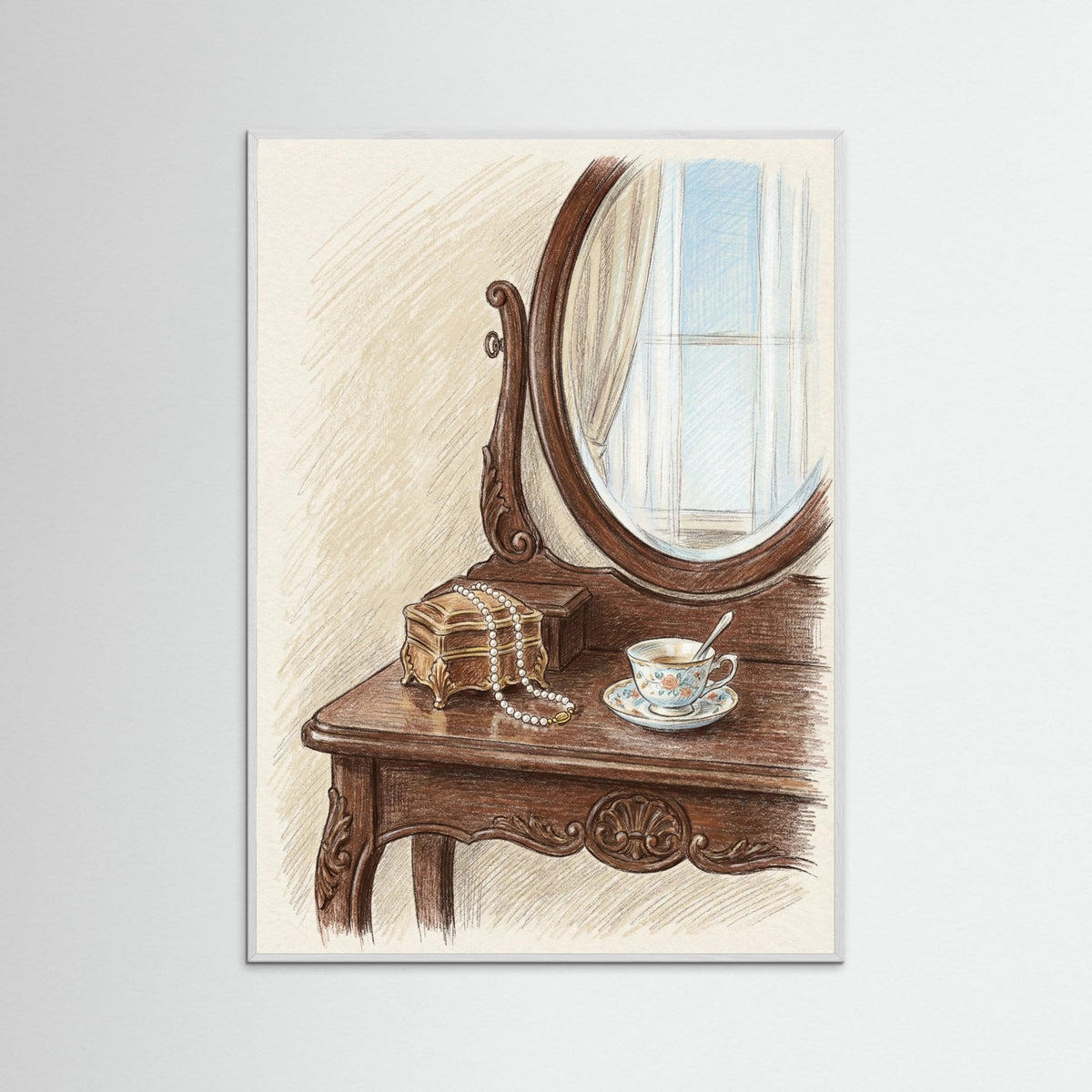 White Wood Quiet Boudoir