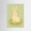 White Wood Quiet Bunny