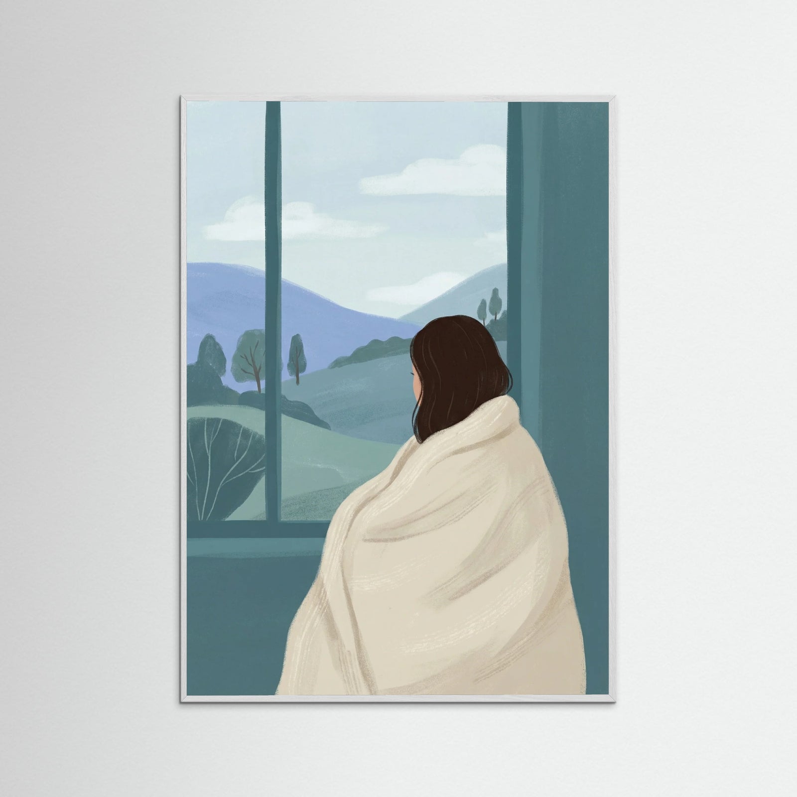 White Wood Quiet Coffee Moment