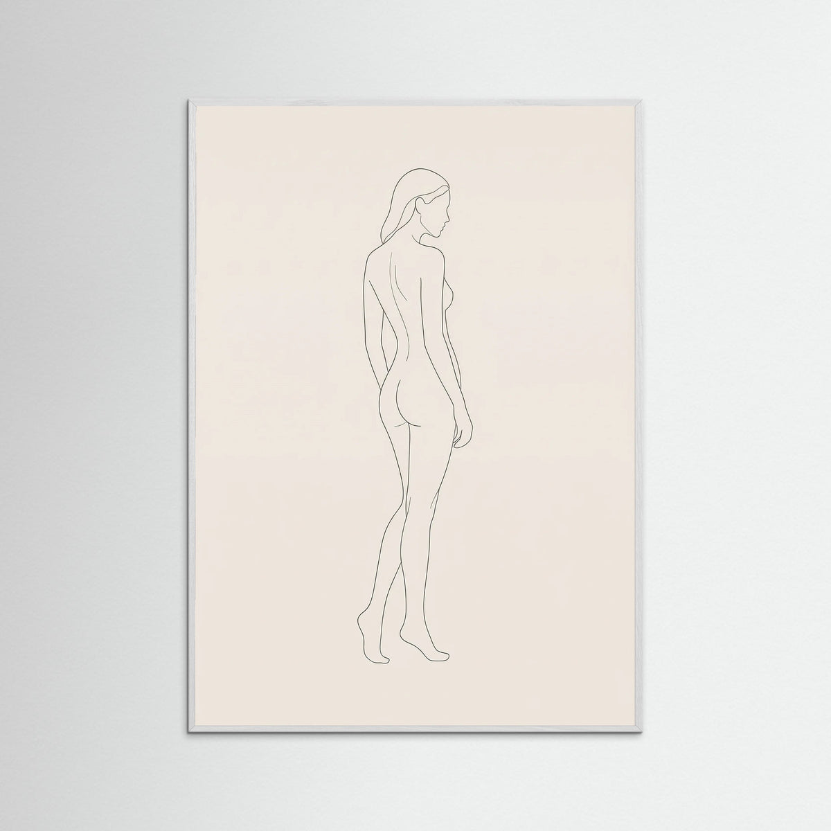 White Wood Quiet Contemplation Beige