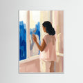 White Wood Quiet Contemplation Beige