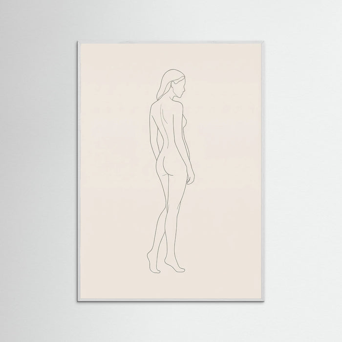 White Wood Quiet Contemplation Beige