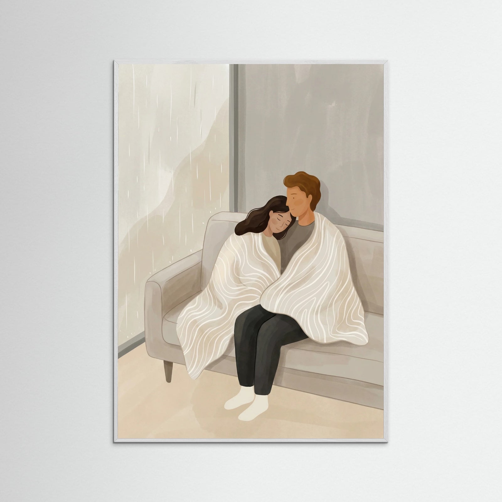 White Wood Quiet Embrace Beige