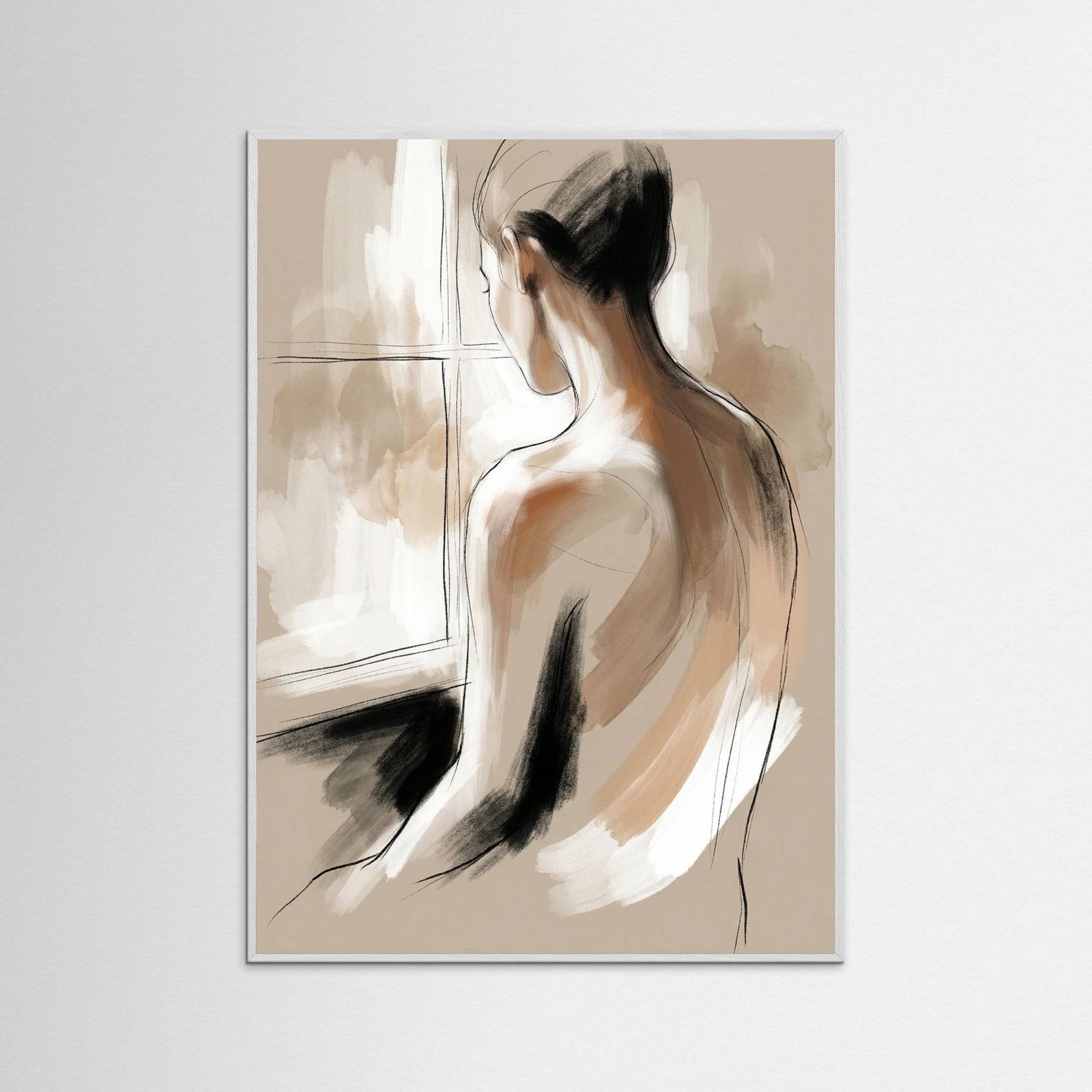 White Wood Quiet Reflection Beige