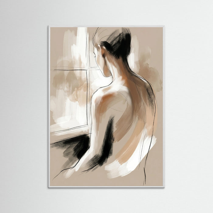 White Wood Quiet Reflection Beige