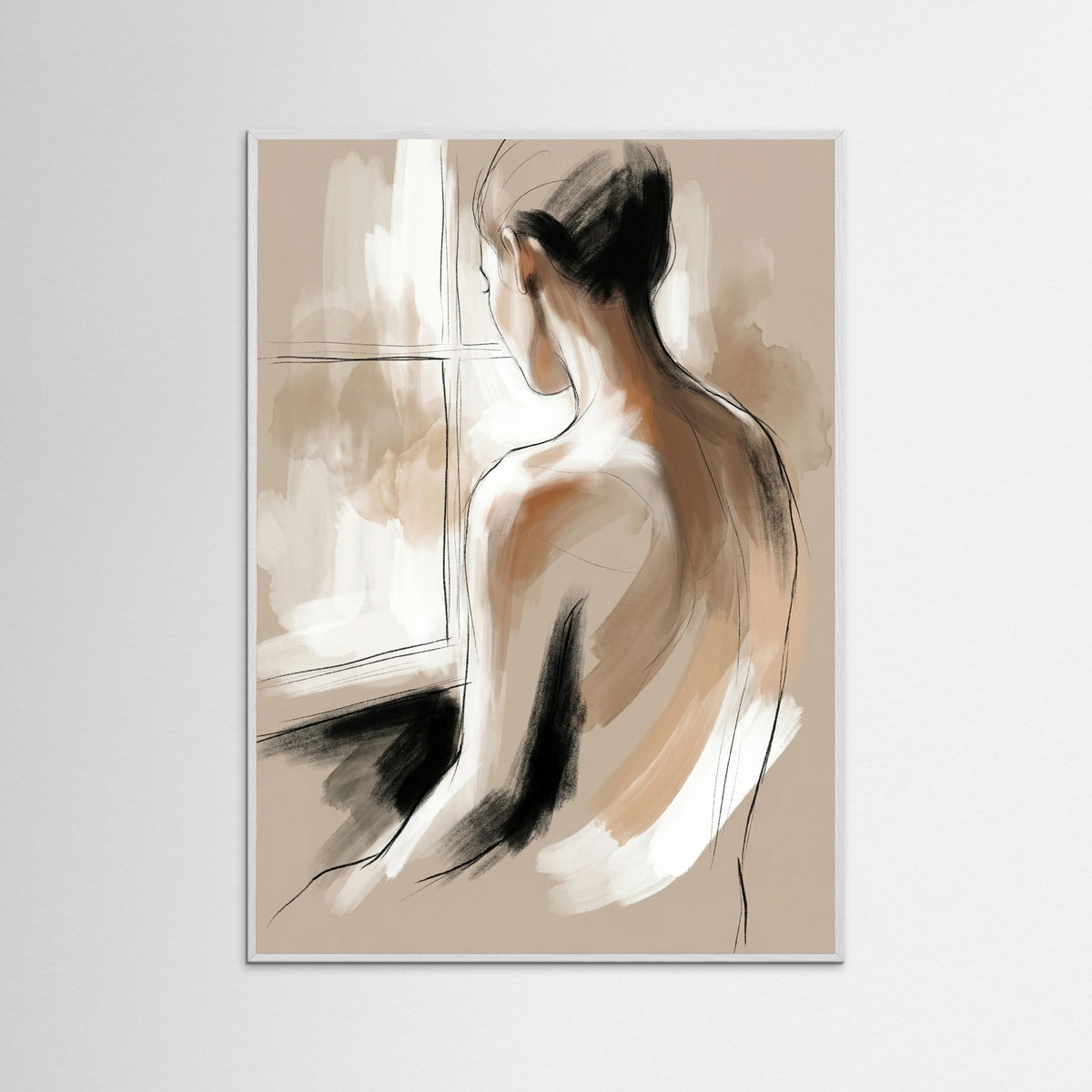 White Wood Quiet Reflection