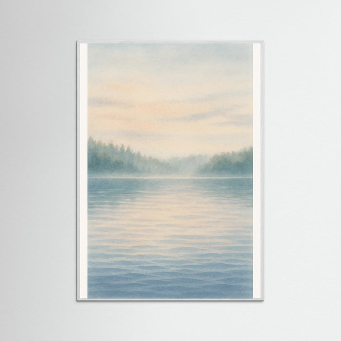 White Wood Quiet Reflection