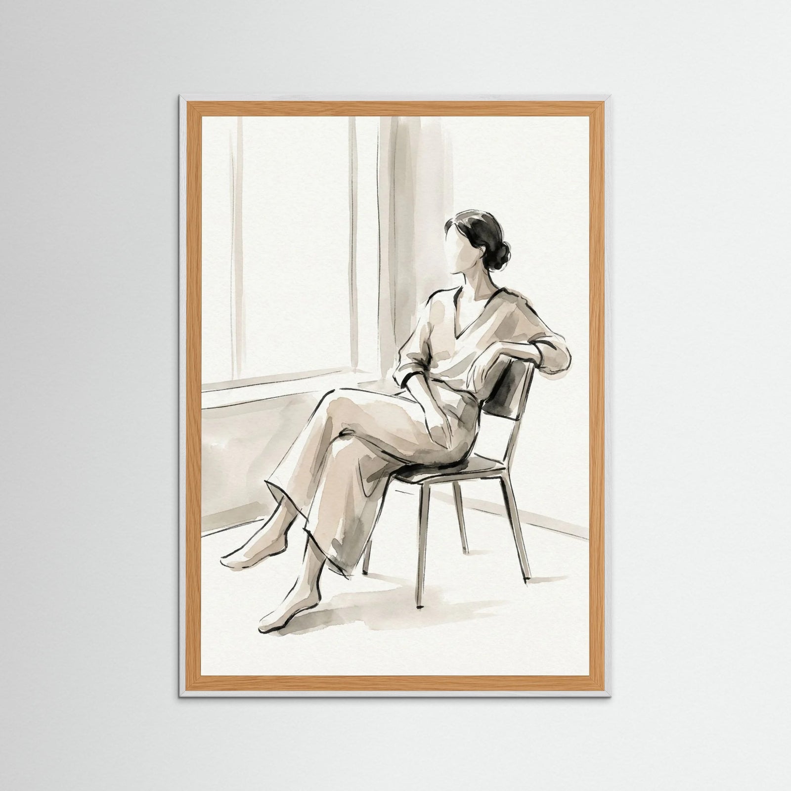 White Wood Quiet Reflection