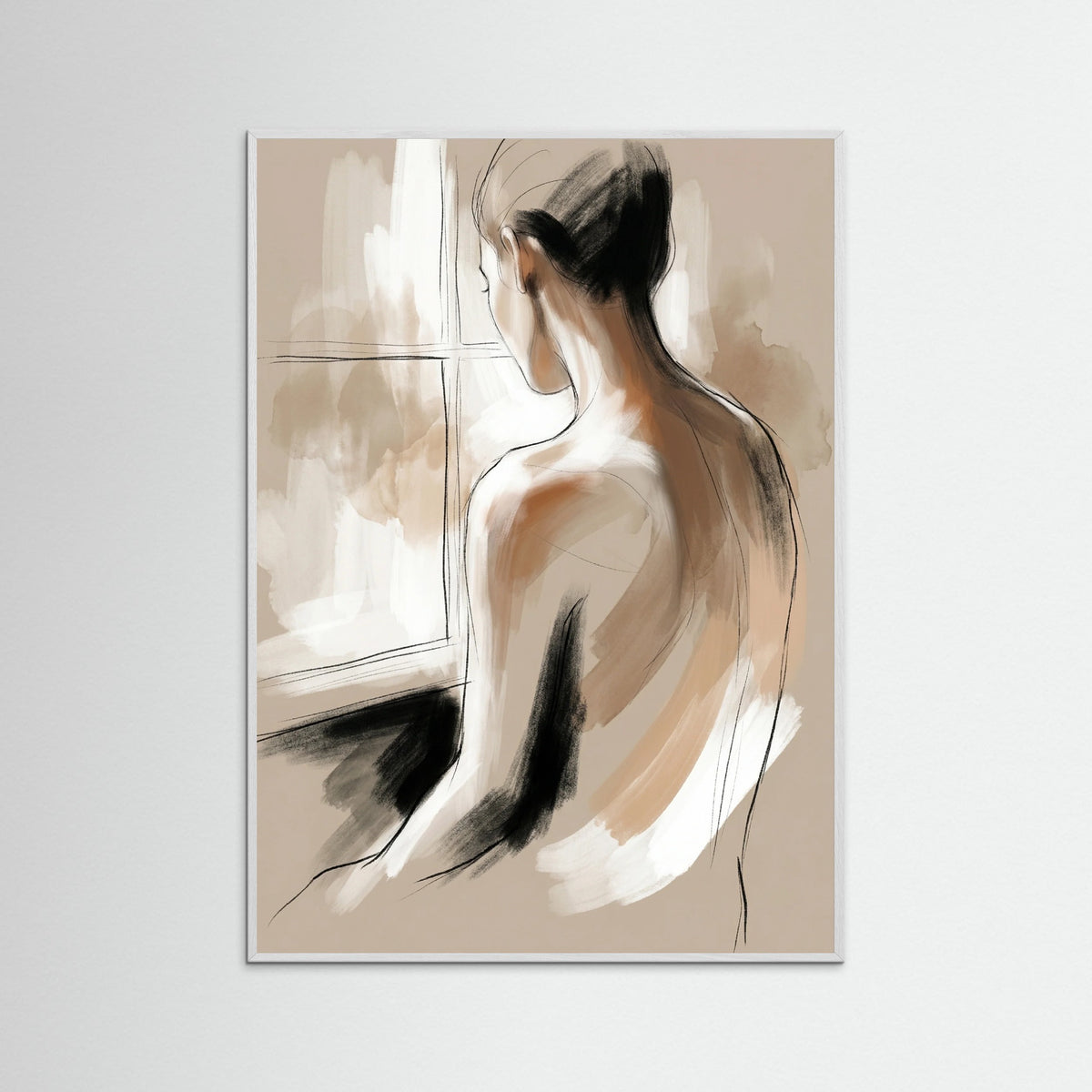 White Wood Quiet Reflection