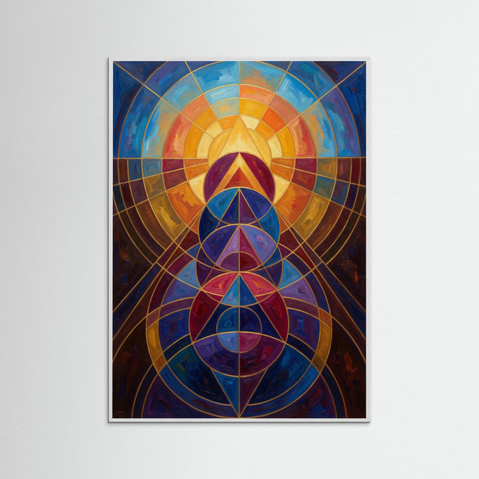 White Wood Radiant Mandala