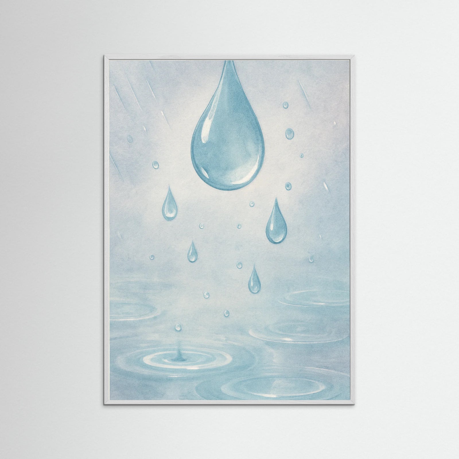 White Wood Rainy Day