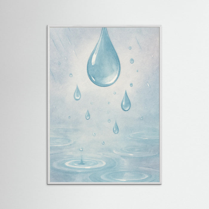 White Wood Rainy Day
