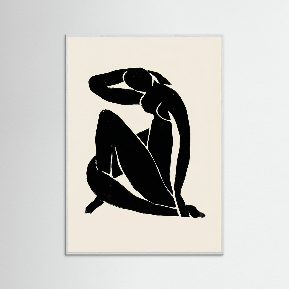 White Wood Reclining Form