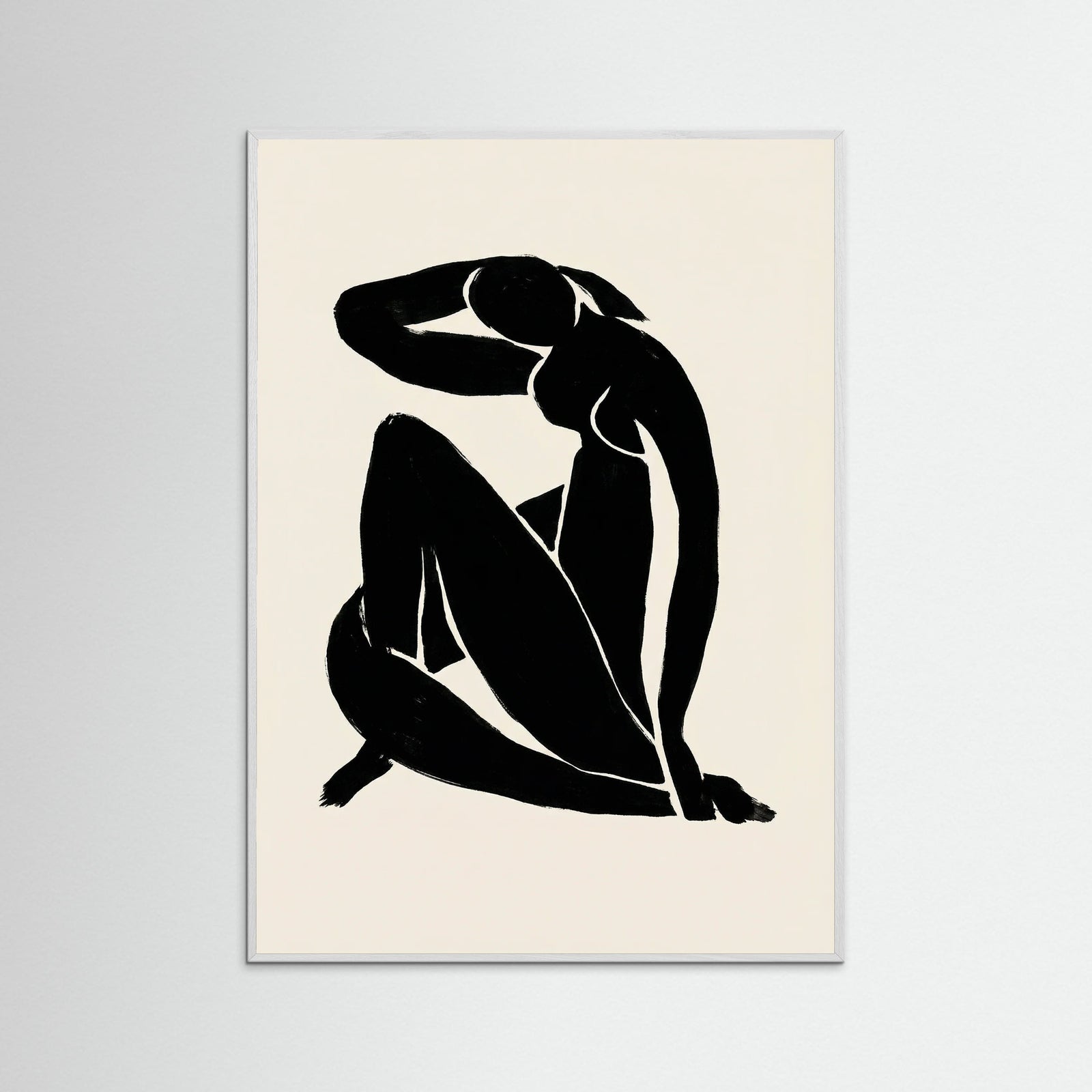 White Wood Reclining Form