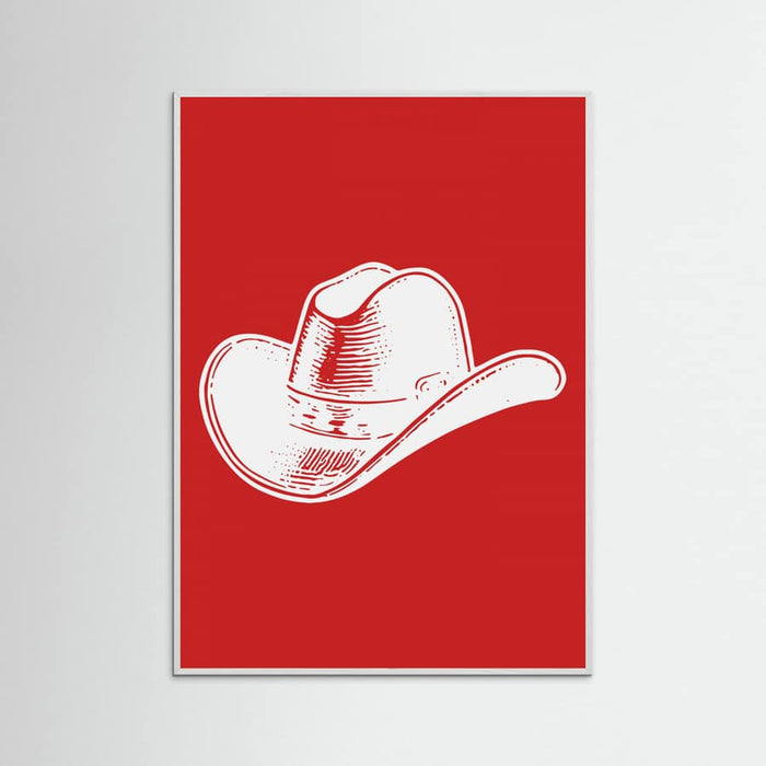 Plakat Red Cowboy Hat – plakat i druk artystyczny