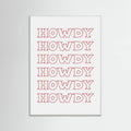 Red Howdy Poster – poster and art print