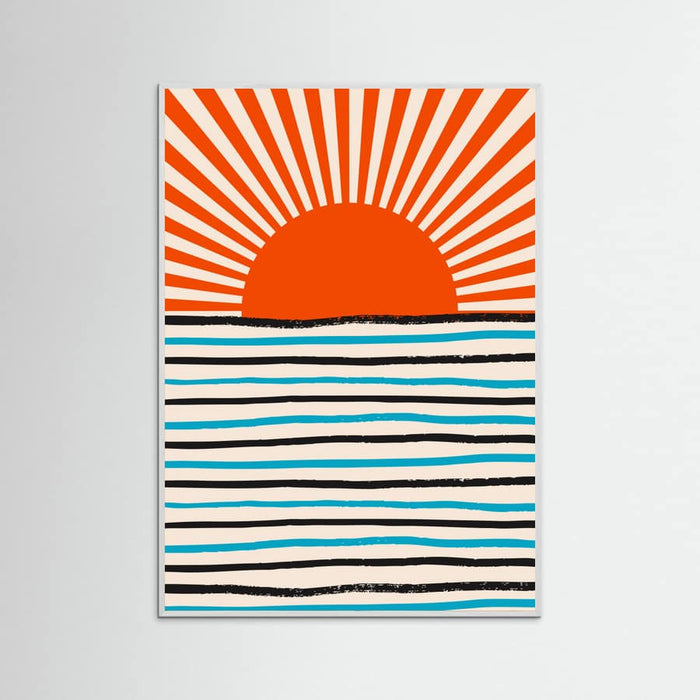 Poster Red Sun and Sea – poster e stampa artistica