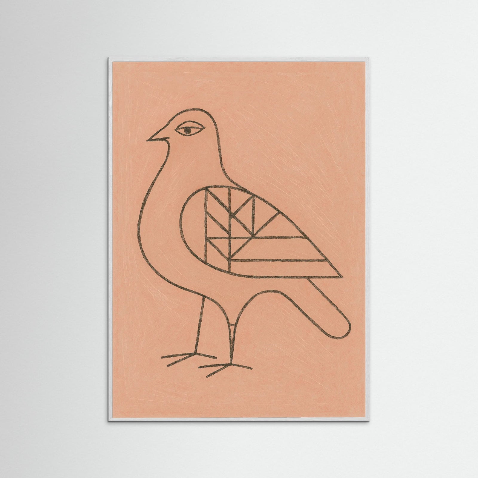 White Wood Reflective Poise