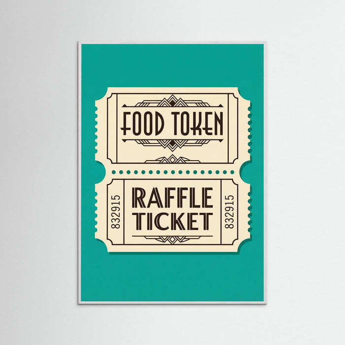 White Wood Retro Beverage Tokens